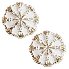 Button King 東大門鈕扣王 比斯路 鈕扣 23mm, 2個, 白金色