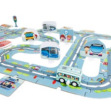 LET'S TOY 隨心所欲道路城市地板拼圖, 1個, 49件