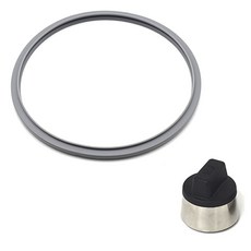 PNPOONGNYUN 鑄鐵壓力鍋密封圈 + 舊款信號錐套組, 包裝(40cm)，訊號重量(40 x 38mm), 1套