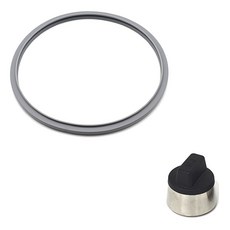 PNPOONGNYUN 鑄鐵壓力鍋密封圈 + 舊款信號錐套組, 包裝(30cm)，訊號重量(40 x 38mm), 1套