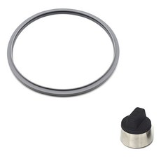 PNPOONGNYUN 鑄鐵壓力鍋密封圈 + 舊款信號錐套組, 包裝(32cm)，訊號重量(40 x 38mm), 1套