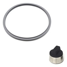 PNPOONGNYUN 鑄鐵壓力鍋密封圈 + 舊款信號錐套組, 包裝(34cm)，訊號重量(40 x 38mm), 1套