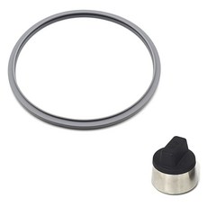 PNPOONGNYUN 鑄造壓力鍋矽膠圈+圓形信號錘組, 包裝(37cm)，訊號重量(40 x 38mm), 1組