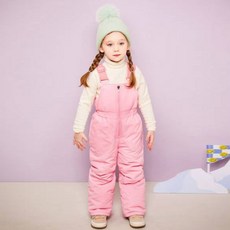 JELISPOON 童款愛心泡泡吊帶褲滑雪服