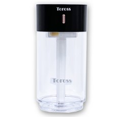 토로스 휴대용 무선 LED 감성 미니 가습기, TSK-RB280(블랙), 블랙