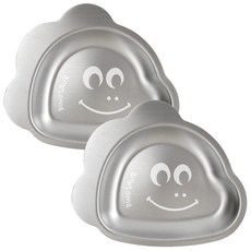 kitchen U Cool Dino 立體不鏽鋼盤, 銀色, 2個