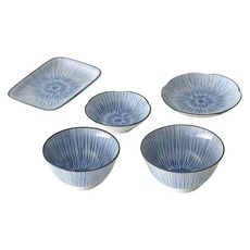 NICOTT HANATOKUSA 1人單人飯餐具組 5件, 1個, 混色, 5種