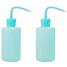 Walled Gardening 細口澆水壺 多肉植物灑水器 500ml, 2個, 透明天藍色