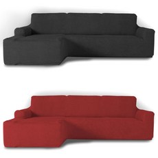 소파스킨스 글라무어 + 골든 소파 커버 세트, 다크그레이, 레드와인, 1세트