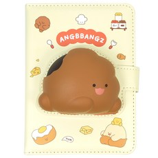 Pinkfoot Angbbangz立體封面紓壓筆記本, 1本, 混色