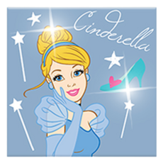 아이러브페인팅 디즈니 DIY CUBIC PAINTING 큐빅 세트 25 x 25 cm, 일러스트 신데렐라, 1세트