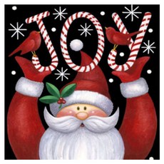 Allode Joy 聖誕老人 雪人 壁飾 鑽石畫 DIY套組 30 x 30 cm, 1個, NO 02