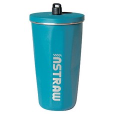 UNIQUE HOUSE HOME DECO 不鏽鋼保溫吸管杯 500ml+專用吸管+杯蓋+吸管蓋, 1組, Forest Green(吸管杯)