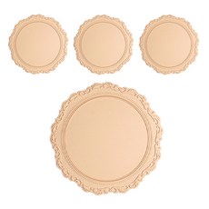 Maket Gamseong 聖誕佛羅倫斯矽膠餐墊, 米色, 小型(12.5cm)