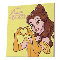 我愛繪畫迪士尼 DIY 繪畫繪畫套裝 25 x 25 cm, 美麗的貝兒