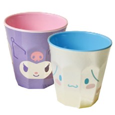 Bo friends 三麗鷗角色 美耐皿杯 2款, 酷洛米 + 大耳狗喜拿, 1套