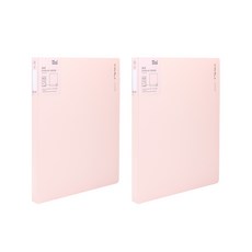 DELI 누사인 파스텔 넘버링 클리어파일 NS190 40p, 파스텔핑크, 2개