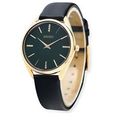 Seiko 精工 女款皮革手錶