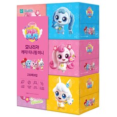 mona LISa. CATCH! TEENIEPING 迷你天然紙漿面紙 2層, 6個, 230入