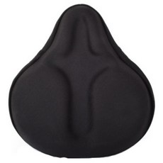 自行車室內自行車墊凝膠型坐墊套 C型, 1個, 黑色