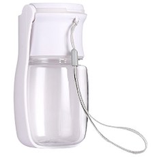 Leto 一鍵折疊便攜式狗狗水瓶 LDB-F02, 1個, 白色