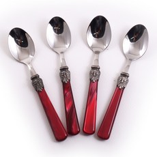 RIVADOSSI SANDRO Elena 咖啡匙 紅色, 4個, 單品