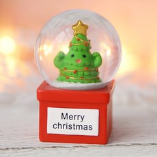 Belle 預先準備的聖誕雪球 綠樹, 紅色 + 綠色
