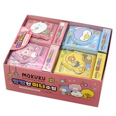 Popcorn Fancy Mokuku 胖嘟嘟迷你筆記本 80張 4款, 1套, 紅色, 粉紅色, 黃色, 藍色