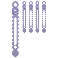 오늘도양 벽걸이 흡입형 케이블 타이, 퍼플, 5개