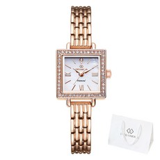 디유아모르 여성용 다이아몬드 메탈밴드 시계 DAW6101M + 쇼핑백