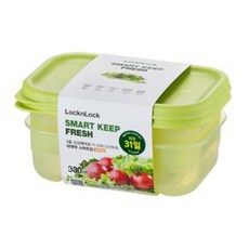 LocknLock 樂扣樂扣 Smart Keep Fresh智慧保鮮盒, 330ml保鮮盒, 2個