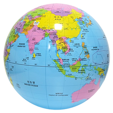 Colorloon 充氣式地球儀, 混和色