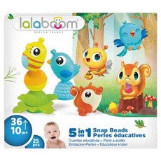 LittleLife 嬰幼兒用 Lalaboom 森林動物玩具組, 隨機出貨, 1個