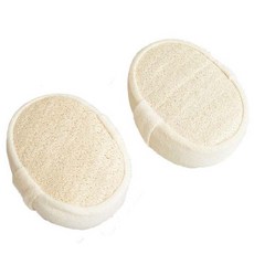 THE ZAKKA 厚實絲瓜絡沐浴巾, 1入, 象牙白, 2個