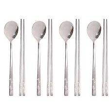 테이블아트 국산 크로스 수저 세트, 실버, 단품, 4세트