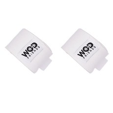 WOD FRIENDS 負重訓練 舉重 彩色 護腕 2入, 白色, 1個
