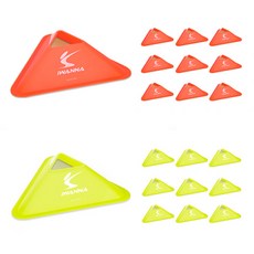 韓國 iWANNA 三角運動角錐 2種 x 10入組, 20個, 橘色 + 黃色