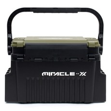 SAPA Miracle-X 2層硬式釣具箱 14L, 卡其色, 1個