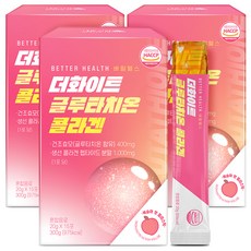 Better Health 穀胱甘肽膠原蛋白果凍條隨身包 水蜜桃口味 15條入, 300g, 3盒