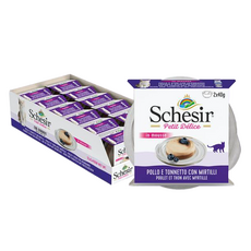 스케지어 고양이 쉐지애 쁘띠델리스 무스 컵캔 2p, 혼합맛(닭고기/참치/블루베리), 40g, 24개