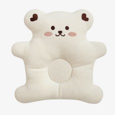 幼兒款小熊塑形頭部枕頭 JAPW31, 1個, 象牙色(奶油色)