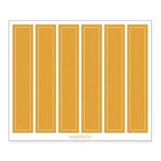 Hands Pick 彩虹長條貼紙 6入, 芥末黃, 10個