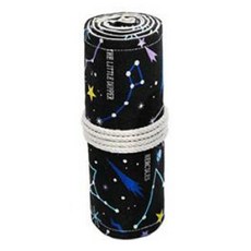 Daysoi 彩色繪圖帆布畫筆收納袋 03 夜晚, 1個