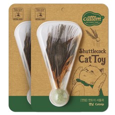 cattem 貓咪羽毛球玩具 貓薄荷, 羽毛球貓薄荷, 2個