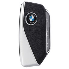 CRONICLE BMW 全新金屬皮革智能鑰匙殼 適用於 5 7 系列 i5 i7 xm, 黑色, ix2