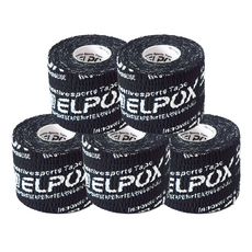 L-FOX 中指無名指保齡球膠帶, LOGO 黑色, 5個