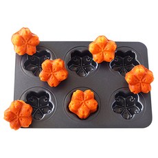 Cuteme 矽膠塗層櫻花6格瑪芬模具 MP355, 1個