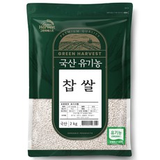 두보식품 국산 유기농 찹쌀, 2kg, 1개