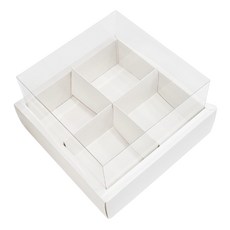 新日家庭烘焙超市 分隔瑪芬盒 4入, 6個, 混合顏色