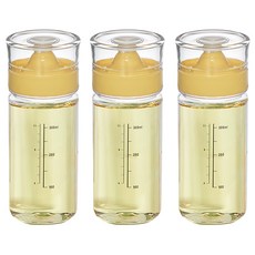 cimelax 矽膠油調味瓶 黃色, 3個, 350ml